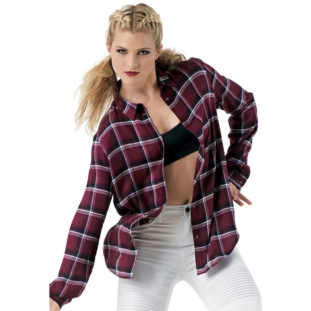 Dance Top Weissman AH9915 Small Adult Burgundy Good Gently Used